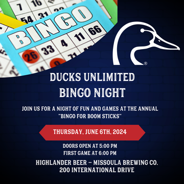 Event Missoula Ducks Unlimited Bingo with a Bang