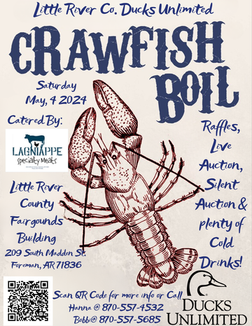 Event Little River Co. DU Crawfish Membership Banquet-Foreman