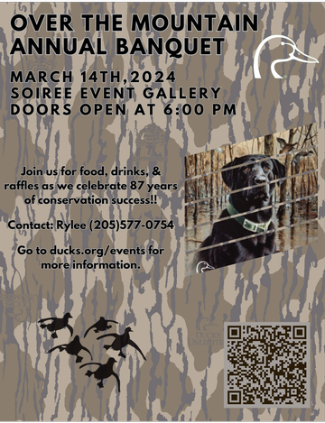 Event Over the Mountain Ducks Unlimited Dinner