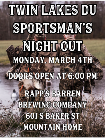 Event Twin Lakes DU Sportsman's Night Out - Mountain Home