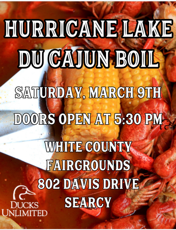Event Hurricane Lake DU Cajun Boil - Searcy