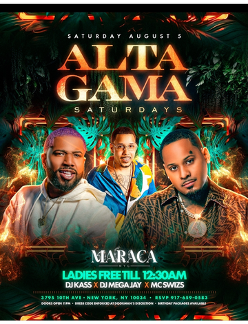 Event Grand Opening Of Alta Gama Saturdays At Maraca NYC