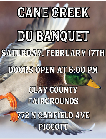 Event Cane Creek DU Membership Banquet - Piggott