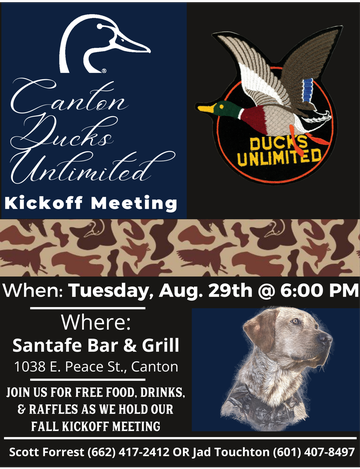 Event Canton Ducks Unlimited Kickoff Meeting