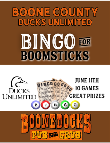 Event Boone County Bingo for Boomsticks