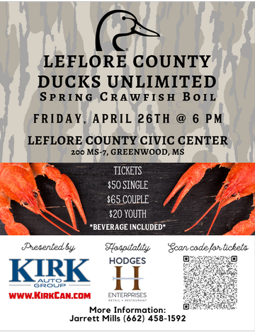 Event Leflore County Crawfish Boil presented by Kirk Auto Group: Greenwood