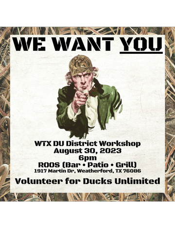 Event WTX Ducks Unlimited District Workshop