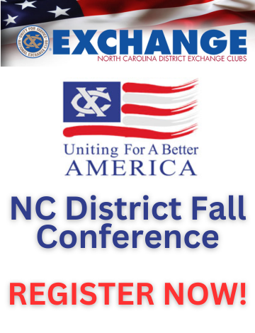 Event NC District Exchange Clubs’ Fall Educational Conference 2023