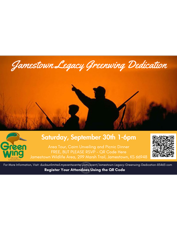 Event Jamestown Legacy Greenwing Dedication