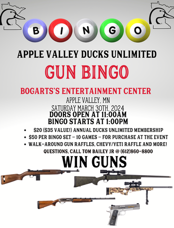 Event Apple Valley Area Gun Bingo