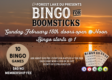 Event Gun Bingo at Friar's February 18th