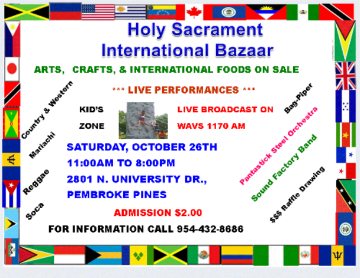 Event Holy Sacrament International Bazaar