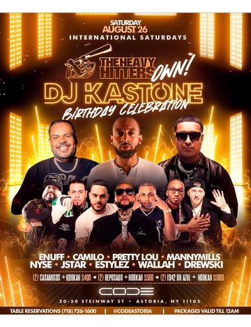 Event International Saturdays DJ Kast one Birthday Bash At Code Astoria