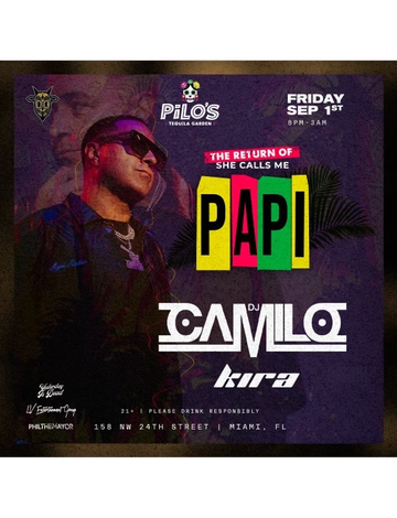 Event Labor Day Weekend 2023 DJ Camilo Live At Pilo's Tequila Garden