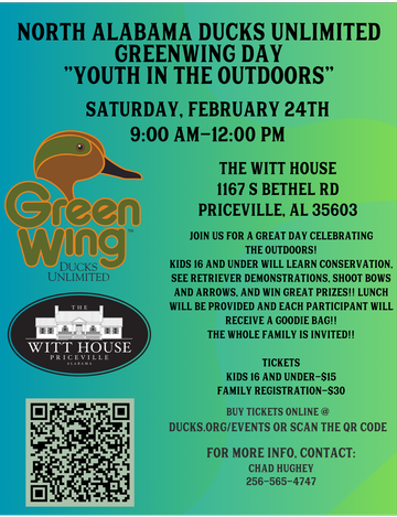 Event North Alabama Greenwing Youth Day