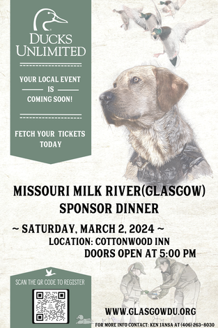 Event Missouri Milk River (Glasgow) Sponsor Dinner