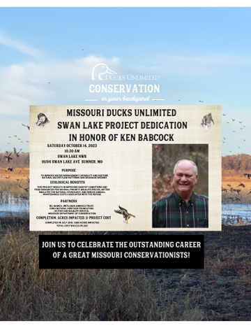 Event Ken Babcock Dedication - Swan Lake NWR - Free to the Public