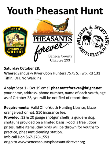 Event Youth Pheasant Hunt