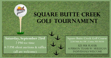 Event Square Butte Creek Golf Tournament!