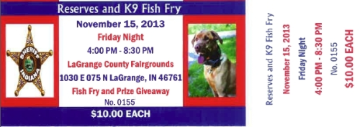 Event Reserves and K-9 Fish Fry