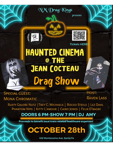 Event NM Drag Kings Present: Haunted Jean Cocteau Cinema Drag Show!  
