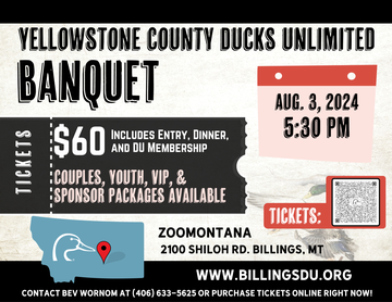 Event Yellowstone County (Billings) Ducks Unlimited Banquet