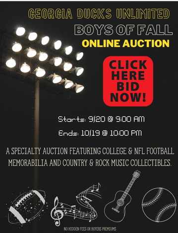 Event GA DU Boys of Fall Online Auction 