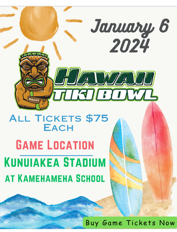 Event Hawaii Tiki Bowl - Game Tickets