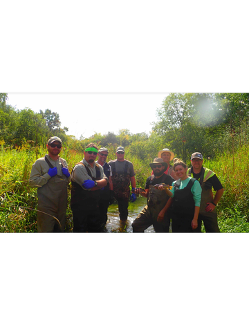 Event Electrofish sampling on the South Branch of the Vermillion
