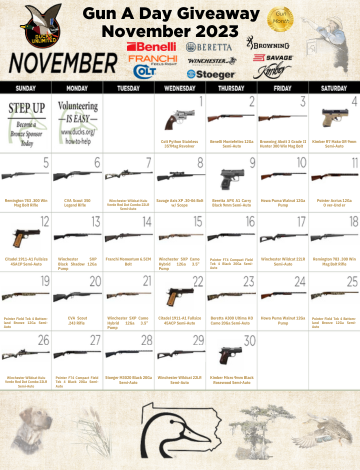 Event PA November Calendar Raffle