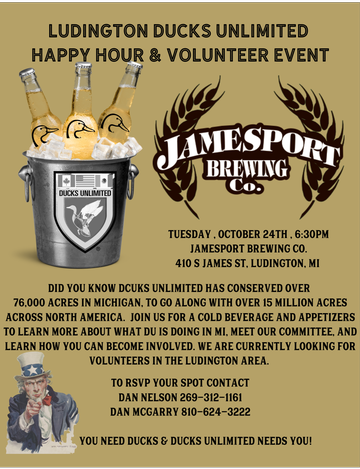 Event Ludington  Volunteer Happy Hour