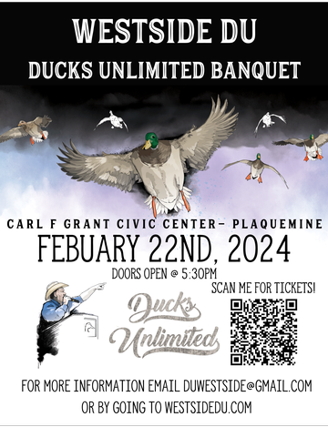 Event Westside Ducks Unlimited Banquet- Plaquemine