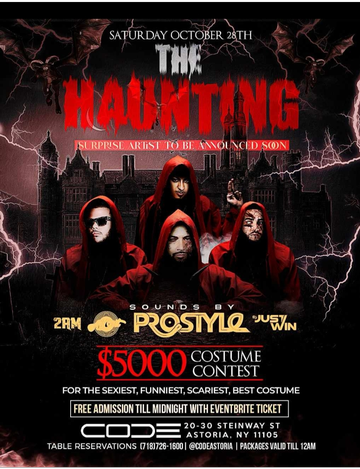 Event The Haunting DJ Prostyle Live At Code Astoria
