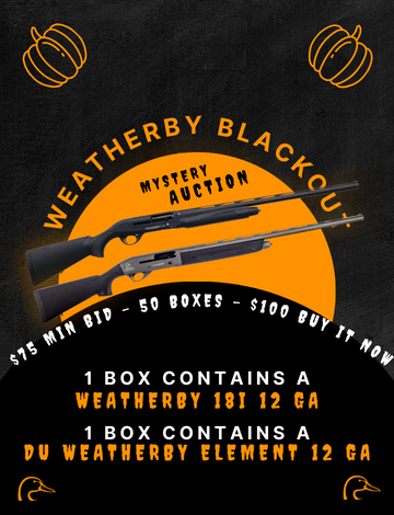 Event Weatherby Blackout Mystery Auction