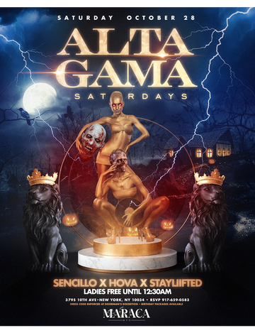 Event Alta Gama Saturdays Halloween Party At Maraca NYC