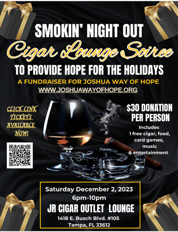 Event SMOKIN' NIGHT OUT Cigar Lounge Soiree- Providing Hope for the Holidays