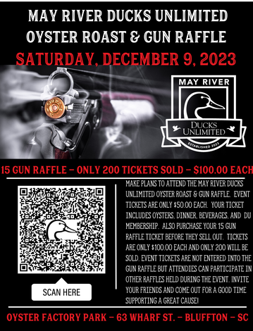 Event May River Ducks Unlimited Firearms Frenzy & Oyster Roast
