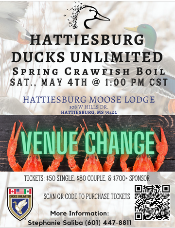 Event Hattiesburg Spring Crawfish Boil