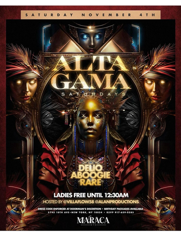 Event Alta Gama Saturdays Halloween Hangover Party At Maraca NYC