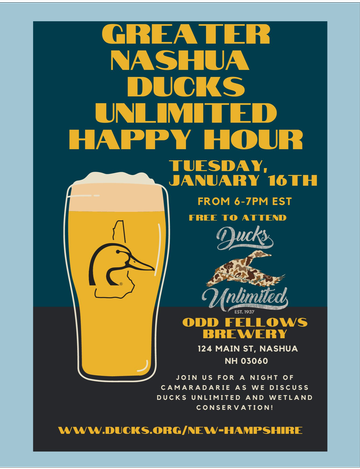 Event Nashua Ducks Unlimited Happy Hour and Volunteer Recruitment