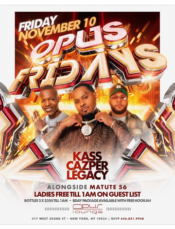 Event Opus Fridays Myke Towers Concert After Party At Opus