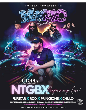 Event Magic Sundays Veterans Day Weekend NTGBX Live At Utopia Lounge