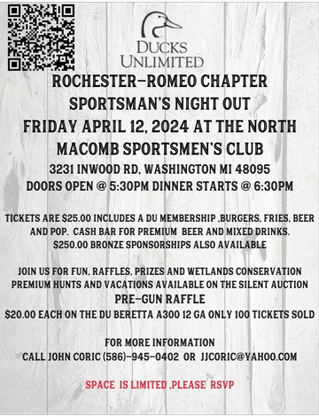 Event  DU Rochester-Romeo Chapter, Sportsman's Night Out