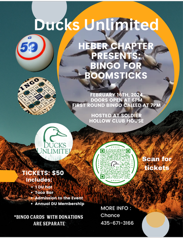 Event Heber Bingo For "Boomsticks"!