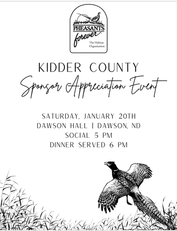 Event Kidder County Sponsor Appreciation Night!