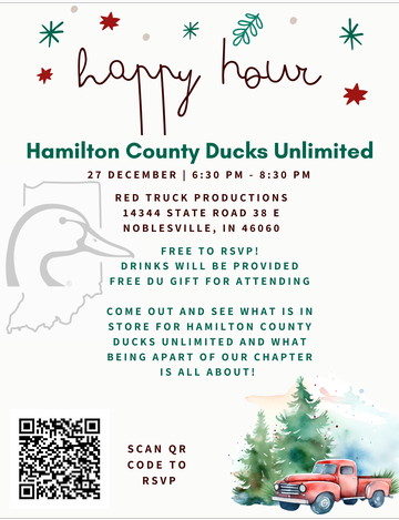 Event Hamilton County Ducks Unlimited Callout and Happy Hour
