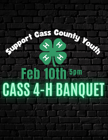 Event Cass County 4-H Annual Fundraising Banquet