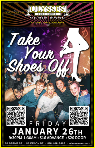 Event Take Your Shoes Off @ Ulysses Folk House - Friday January 26th, 2024