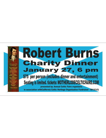 Event Robert Burns Dinner Jan 27th 2024 