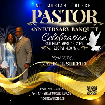 Event Pastor Maurice L. Streeter's 15th Year Anniversary Banquet
